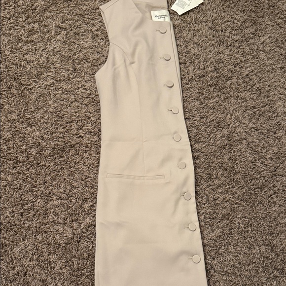 Abercrombie & Fitch Cream Button-Up Mini Dress - Picture 9 of 10